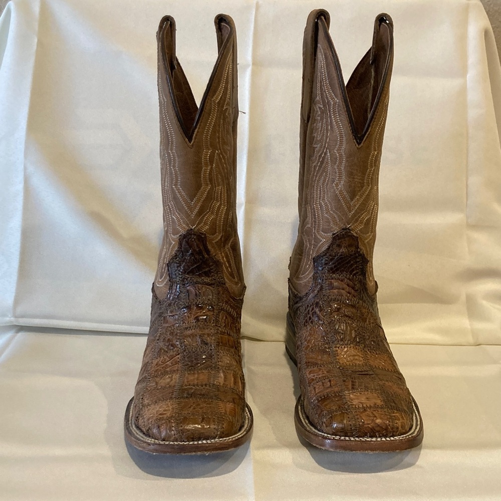 Circle G Tan and Brown Western Boots